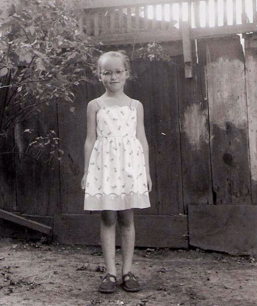 Anna Kerz as a young girl